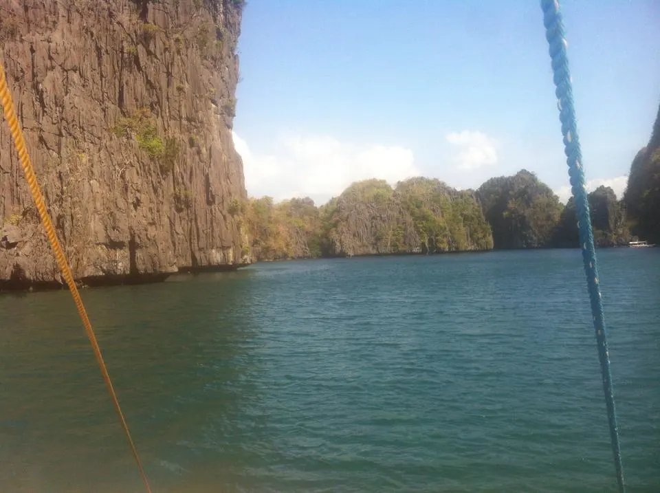 View of limestone cliffs in El Nido