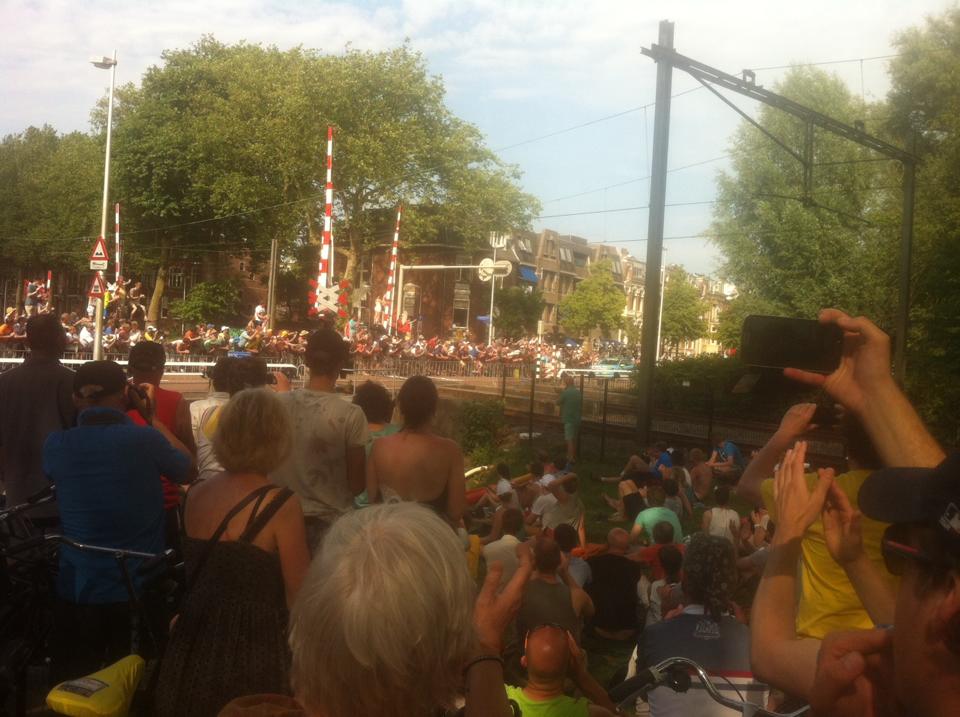 Crowds in Utrecht for the Tour