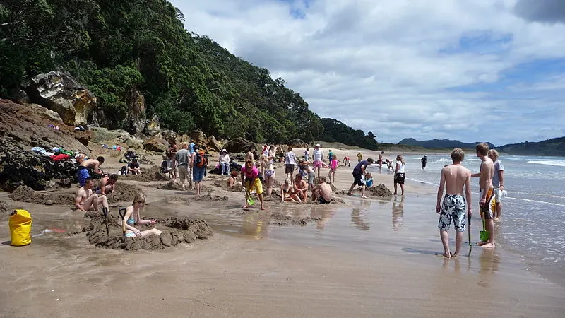 Hot Water Beach in the Coromandel Peninsula