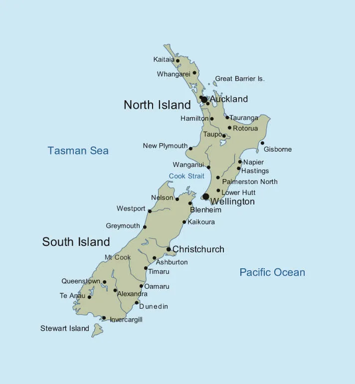 New Zealand Map