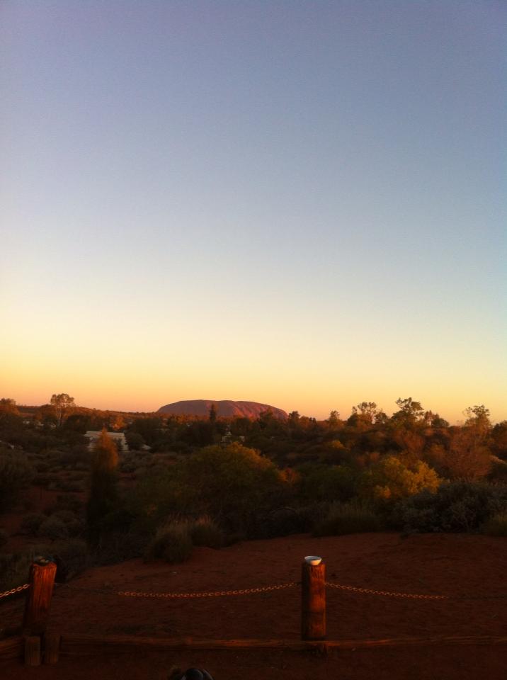 sunset at Uluru