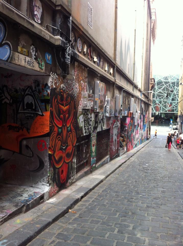 Graffiti in a laneway in Melbourne