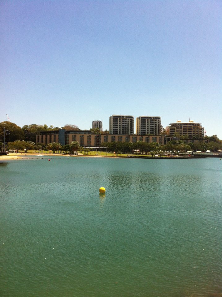 View of the lagoon at Darwin Waterfront
