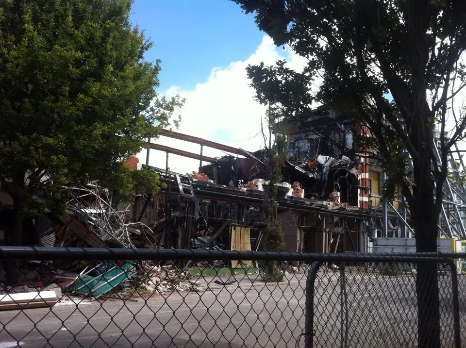 Broken buildings in Christchurch