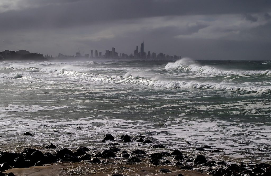 Gold Coast in a storm