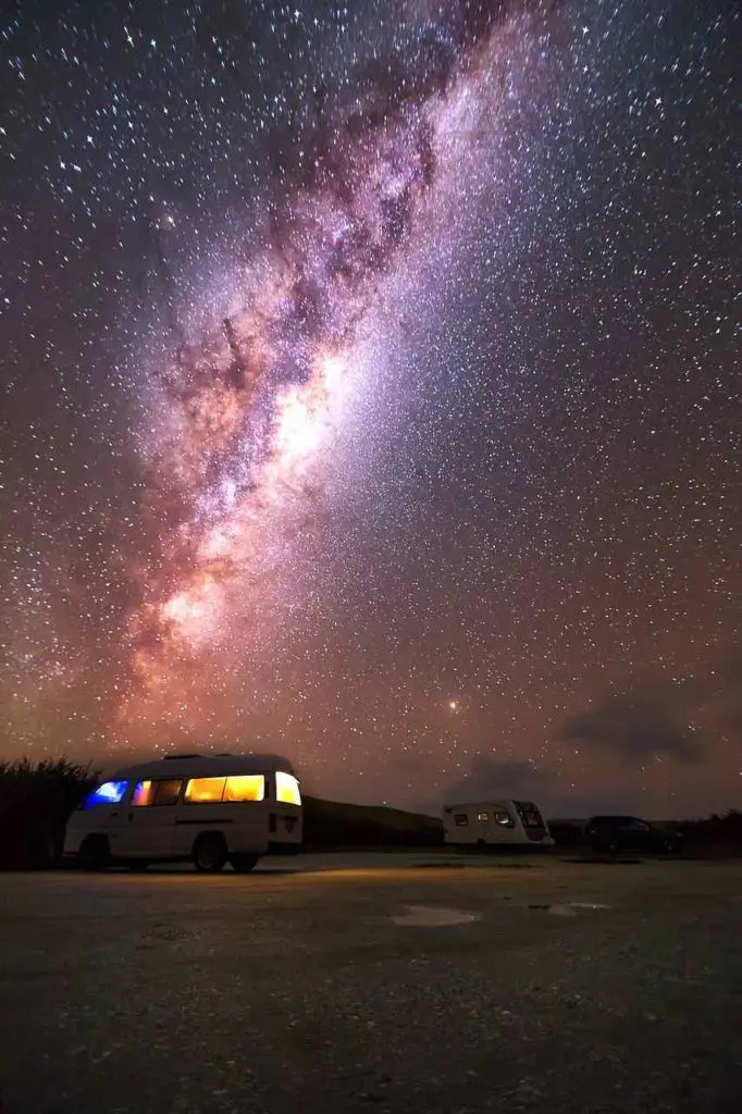 Night sky in New Zealand