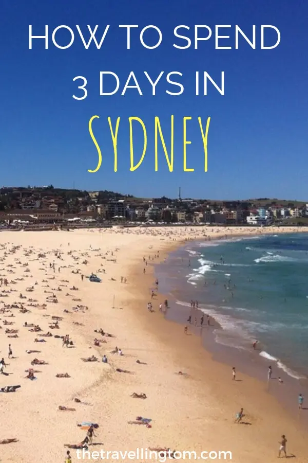 3 days in Sydney pin