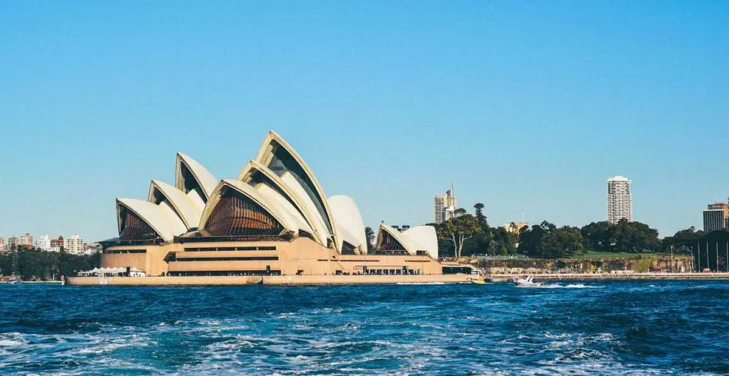 Sydney Opera House by boat