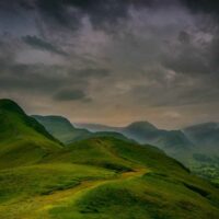 Green hills in the Lake District