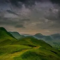 Green hills in the Lake District