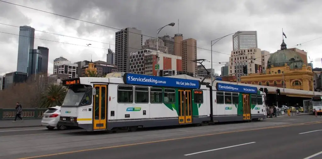 tram in melbourne