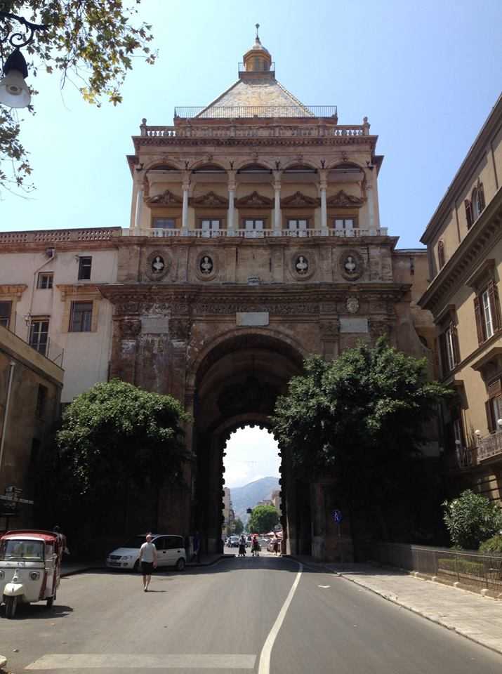 Street arch in Palermo