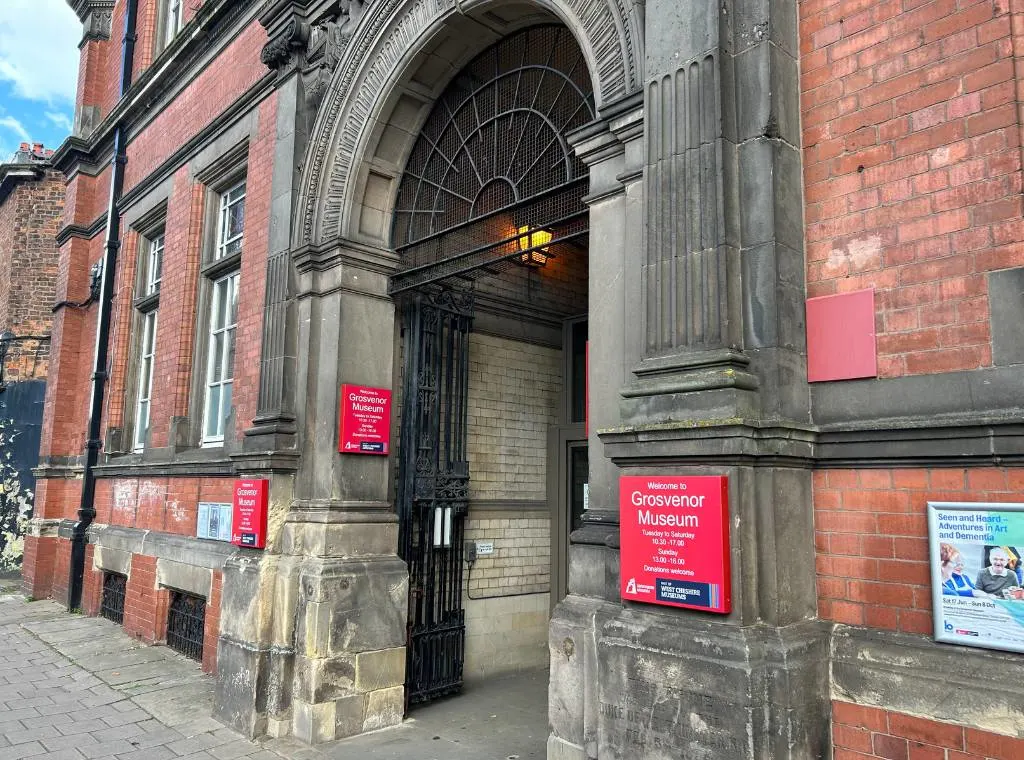 view of the entrance to the Grosvenor Museum