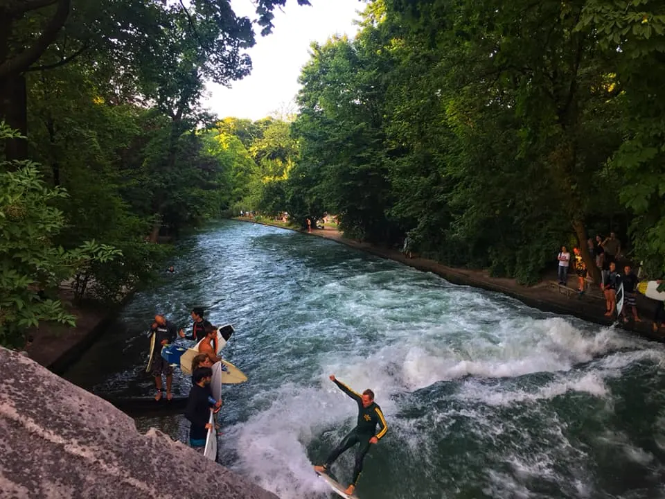 Surfing at English Garden