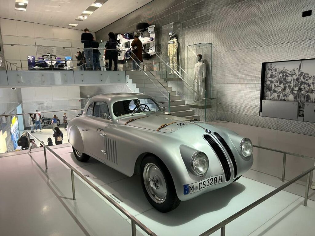 a BMW car used in the Mille Miglia race