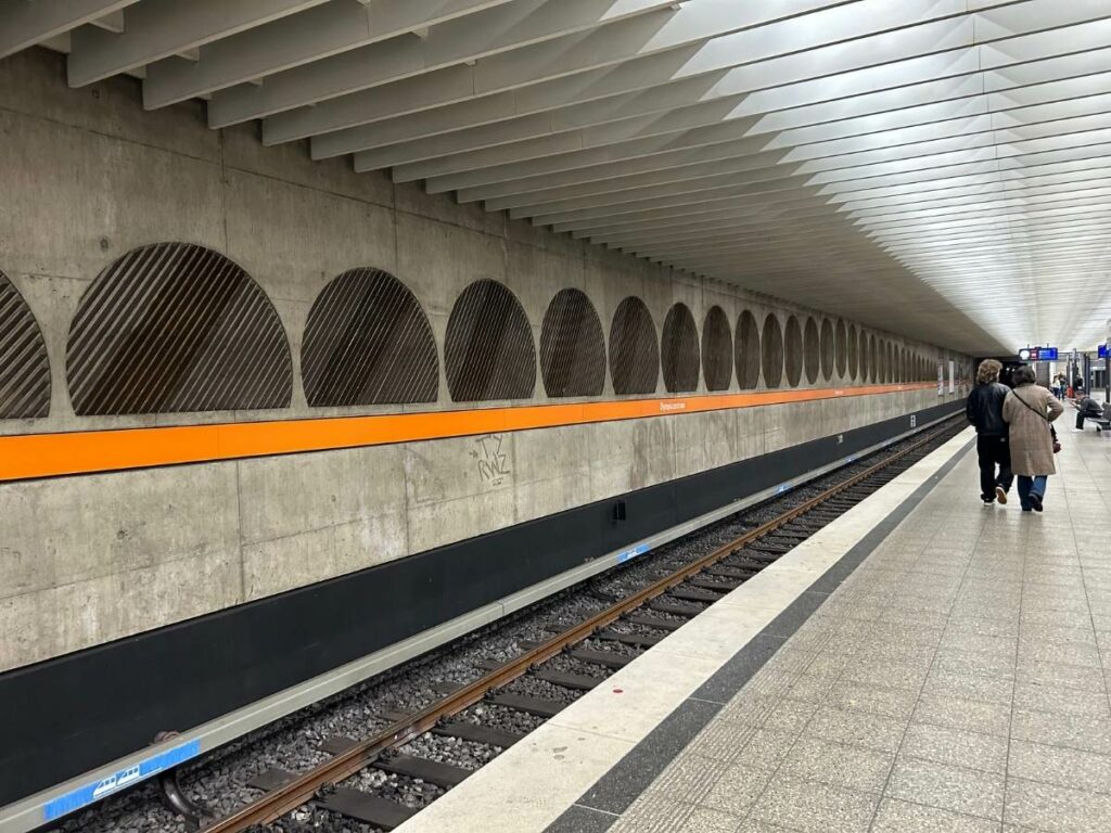 an underground station in munich