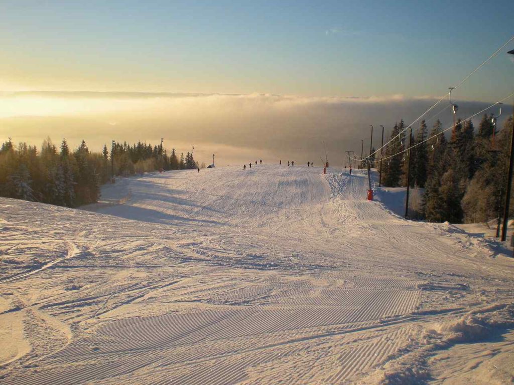 The white slopes of Oslo Vinterpark