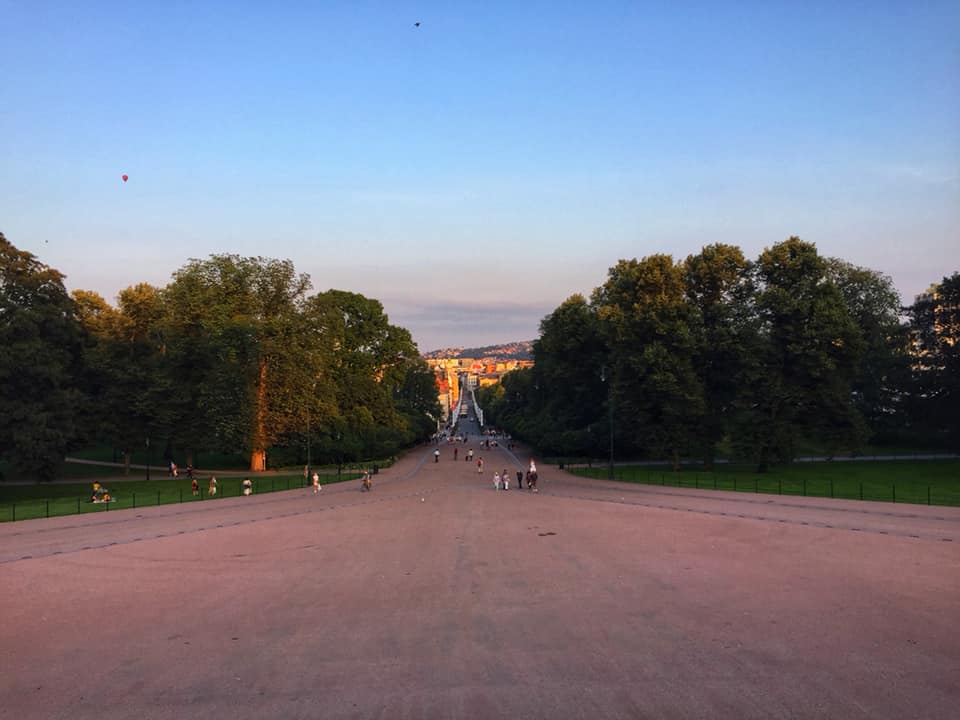 View of Oslo from Royal Palace
