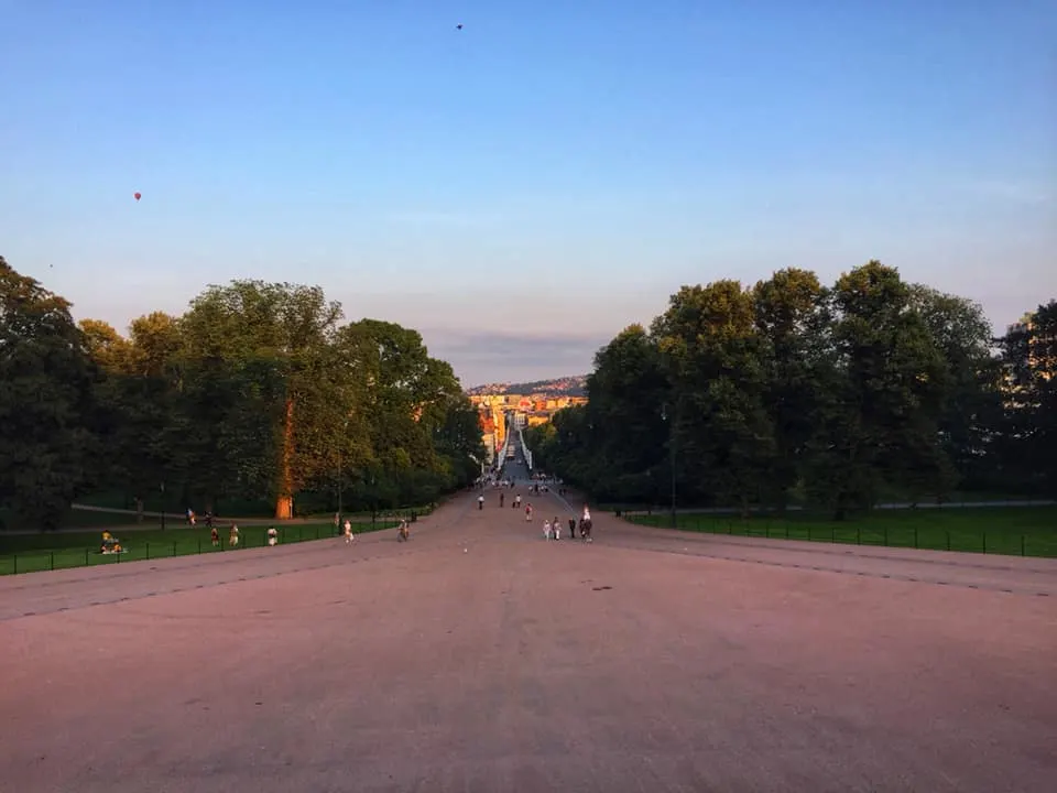 View of Oslo from Royal Palace