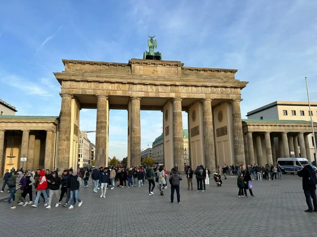 the brandenburg gate in Berlin