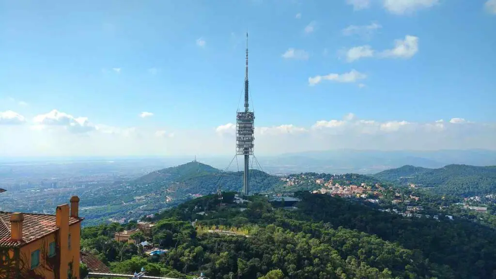 View of the TV tower in Parc de Collserola