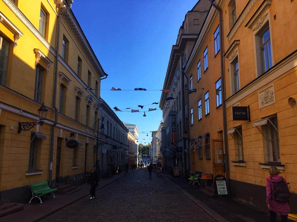 street scene in Helsinki