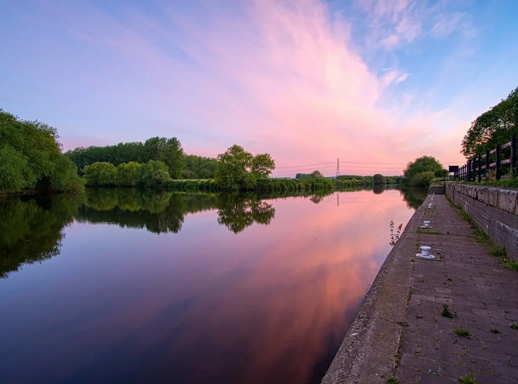 the river calder in west yorkshire