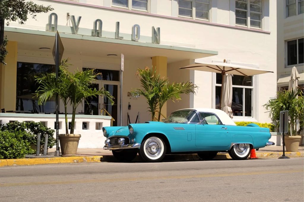 car at South Beach