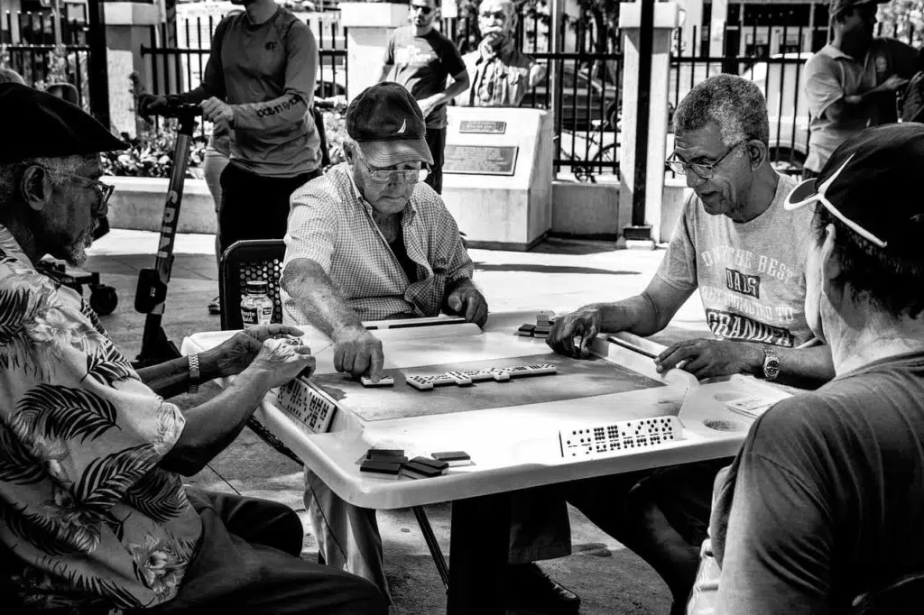 old men playing dominoes in little havana