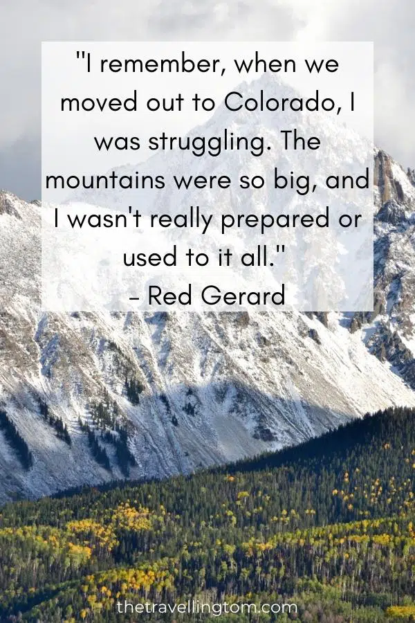 Colorado quote about mountains