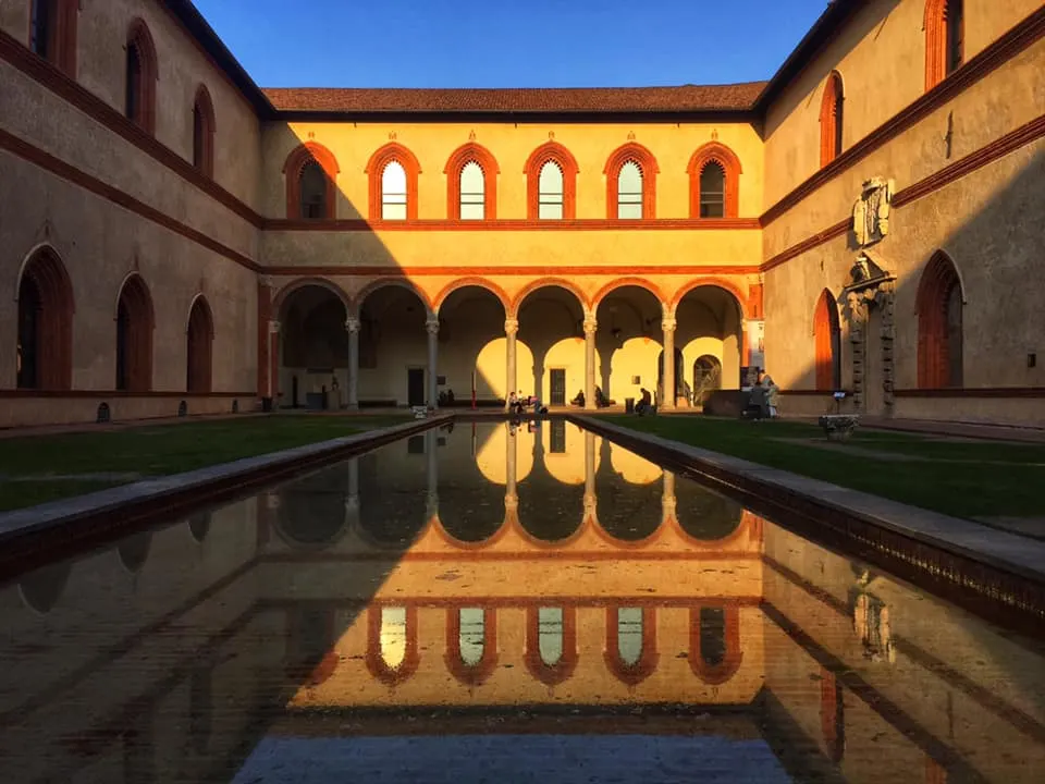 Inside Castello Sforzesco