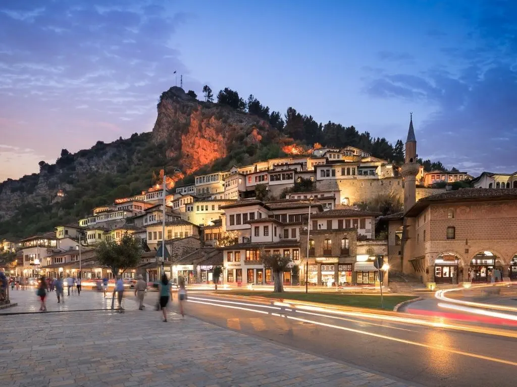 nighttime in Berat