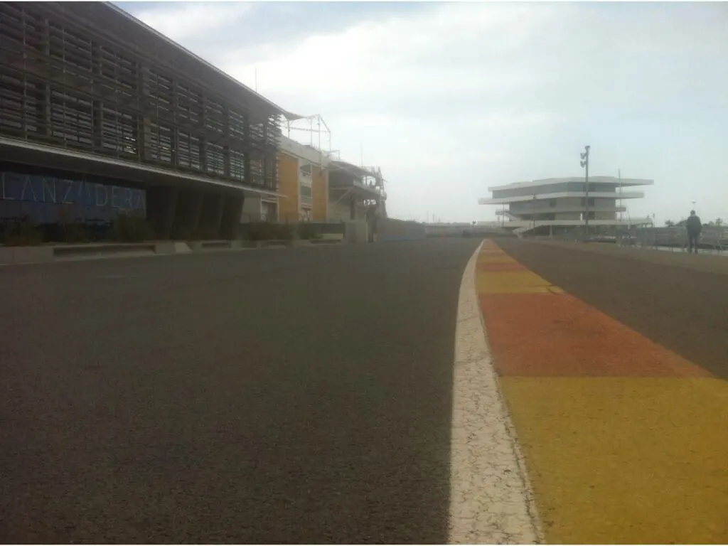 remnants of the F1 track in Valencia
