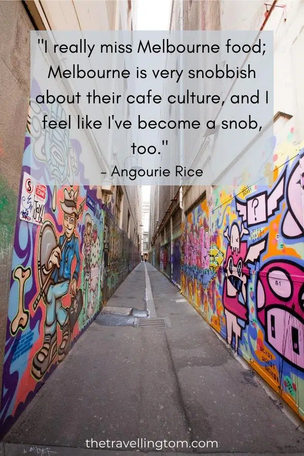 quote about melbourne culture