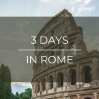 3 days in Rome