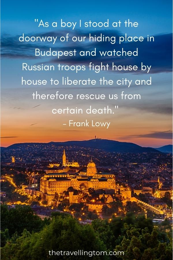 Quote about Budapest history