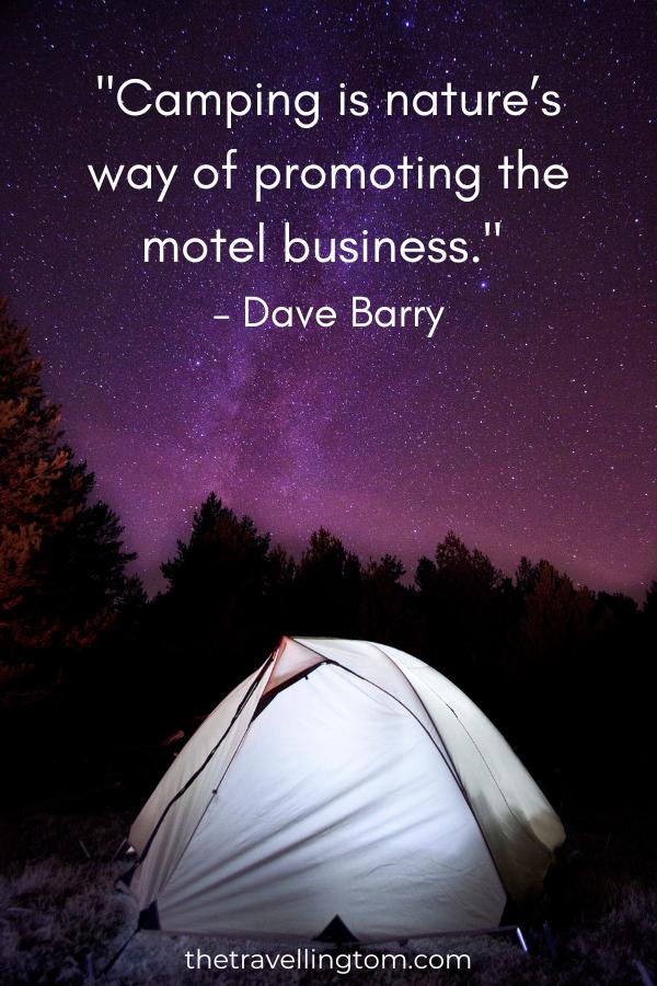 funny camping quote