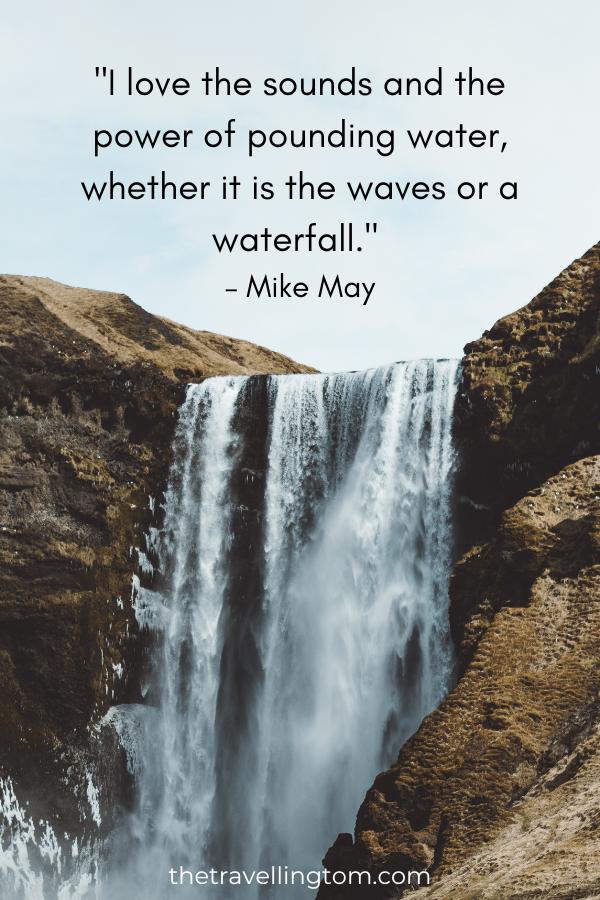 famous waterfall quote