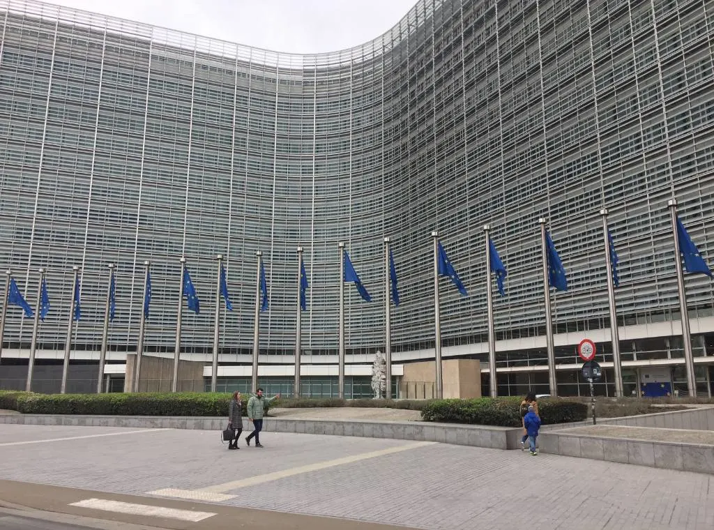 The exterior of the Berlaymont Building