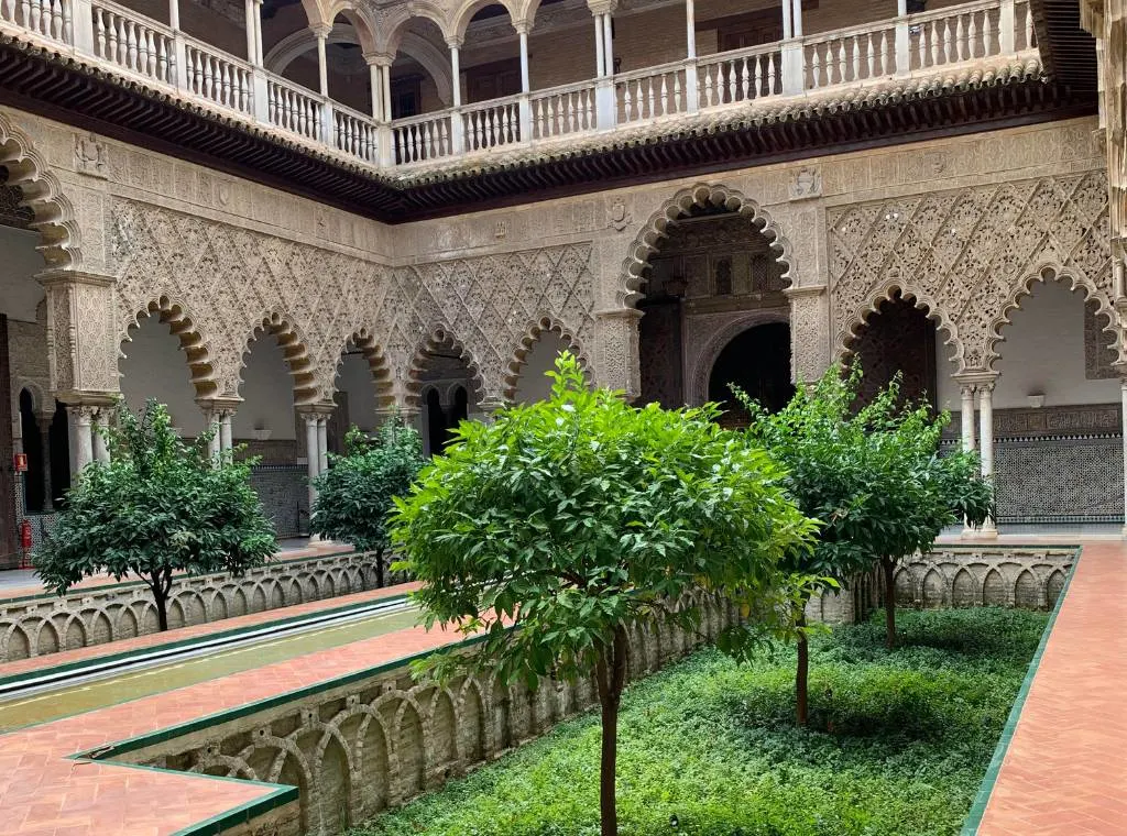 Inside Las Duenas Palace
