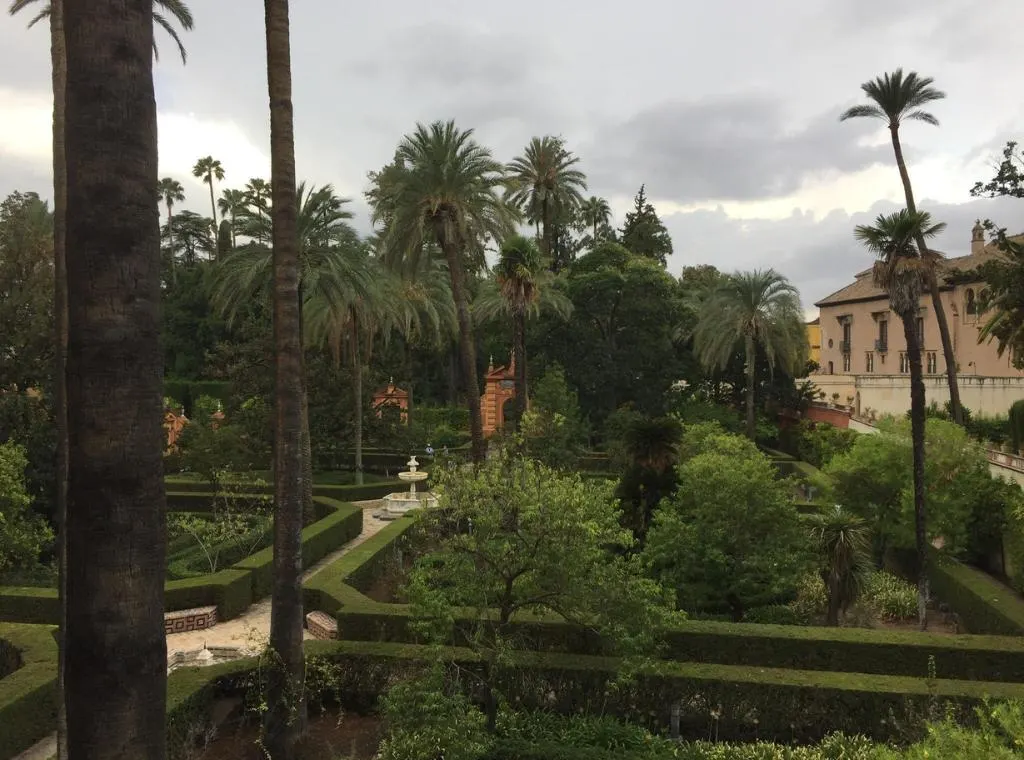 The garden in El Alcazar