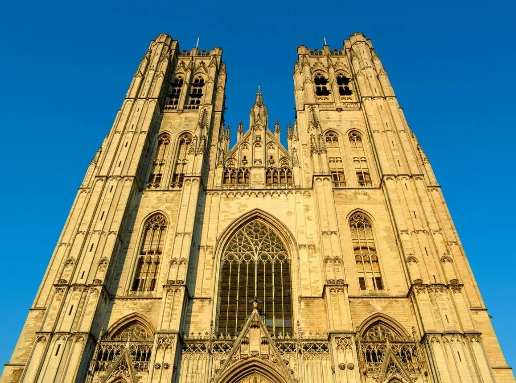 exterior of notre dame du sablon