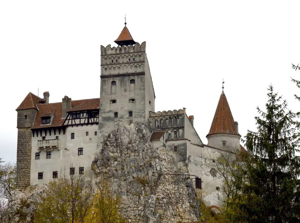 The exterior of Bran Castle in Transylvania