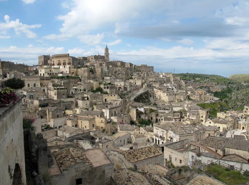 The town of Matera in Puglia