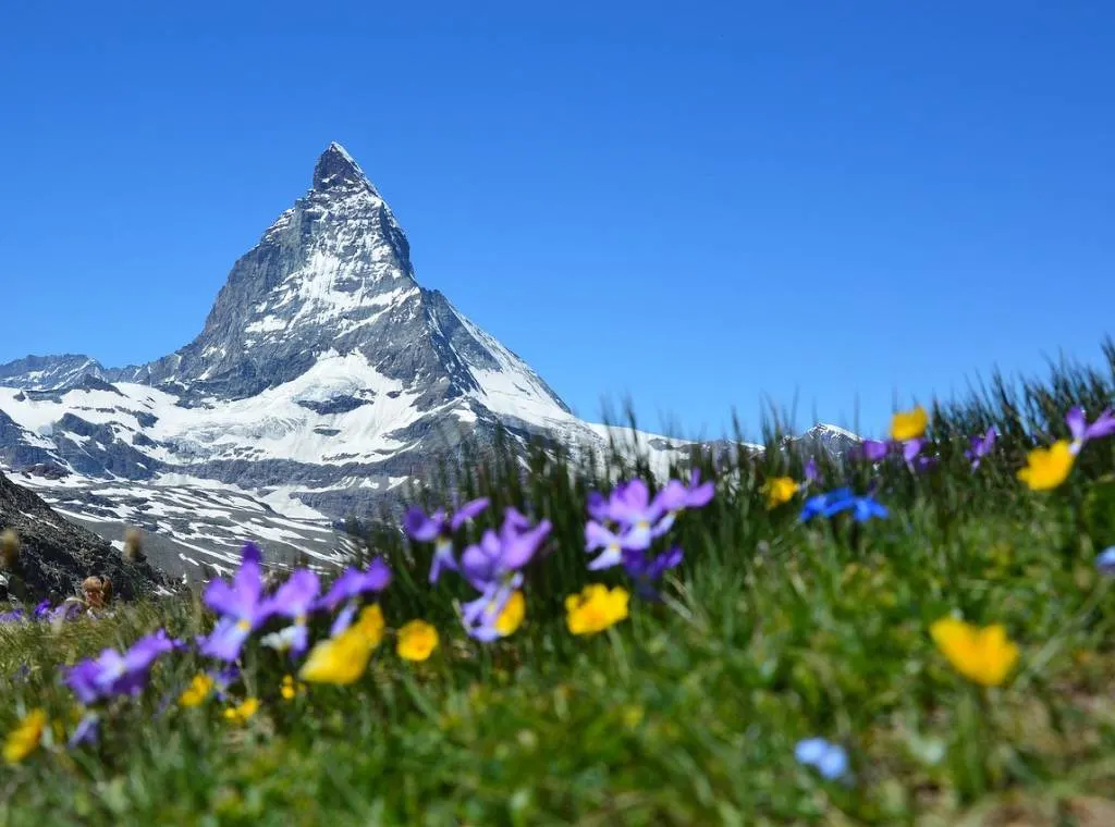 The Matterhorn in the Swiss Alps