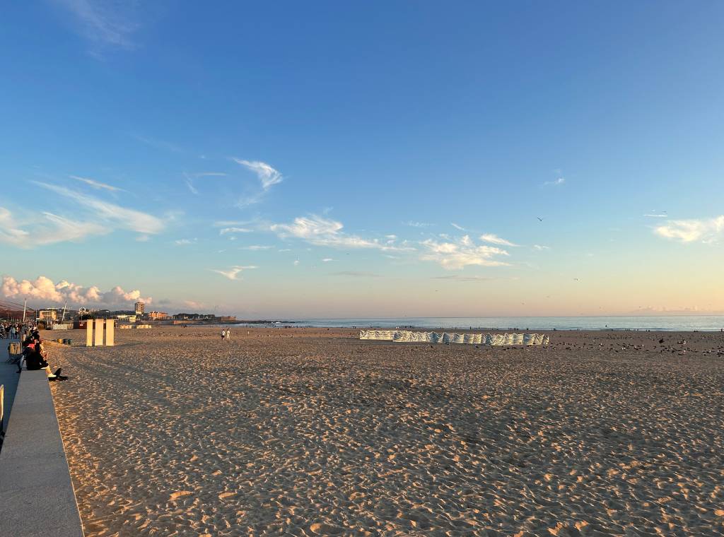 evening at matosinhos beach