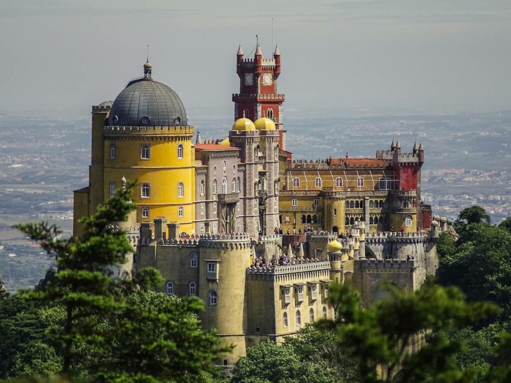 view of the castle in Sintra