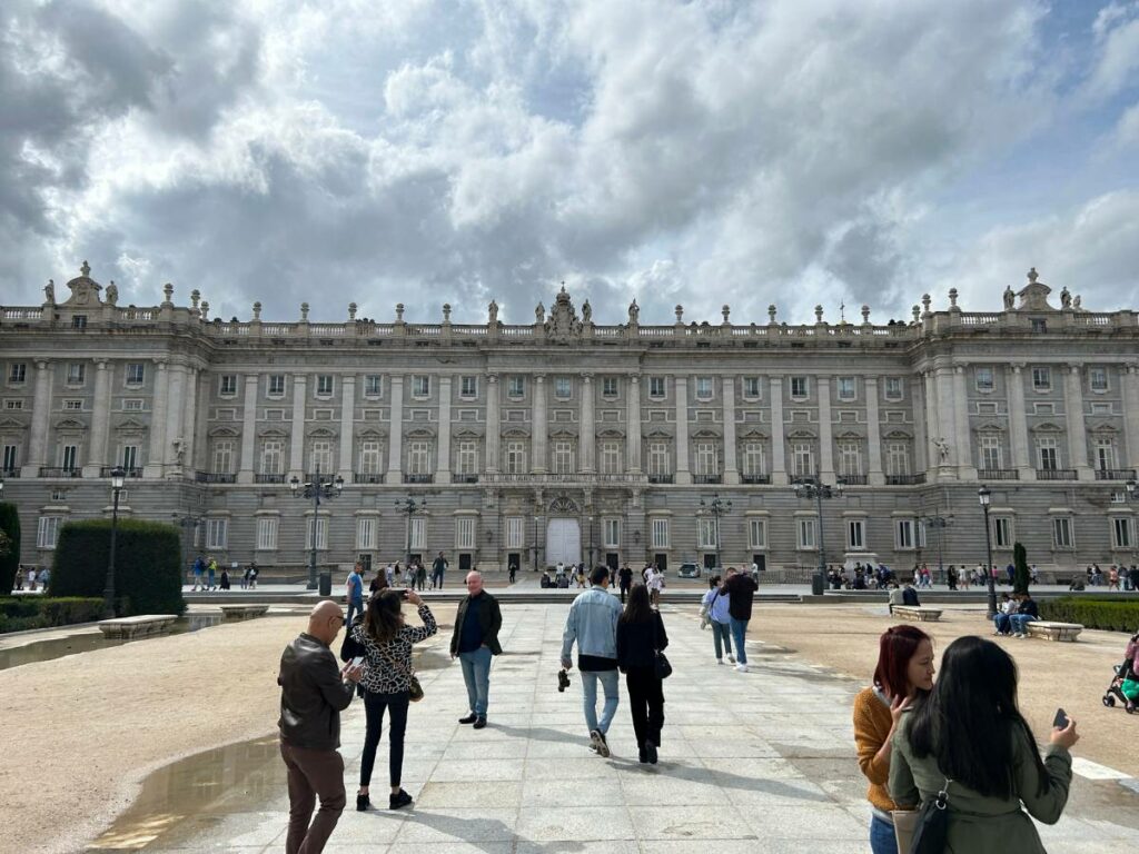 exterior of the royal palace in madrid