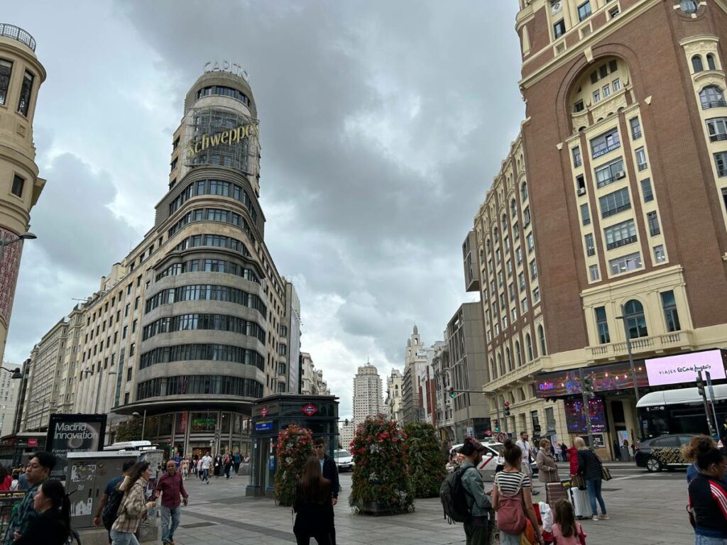 gran via in Madrid