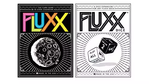 Fluxx Game Bundle with Fluxx 5.0 and Fluxx Dice Expansion